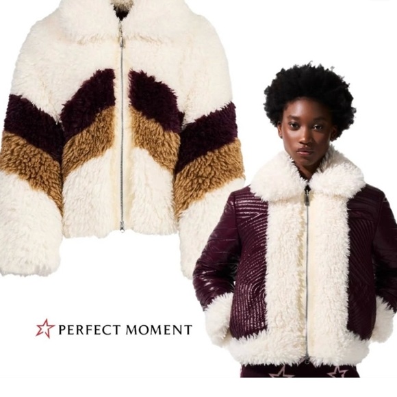 Perfect Moment Jackets & Blazers - Perfect Moment Luna Shearling Reversible Jacket